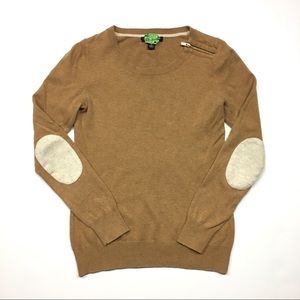 Banana Republic Tan Elbow Patch Wool Mix Sweater